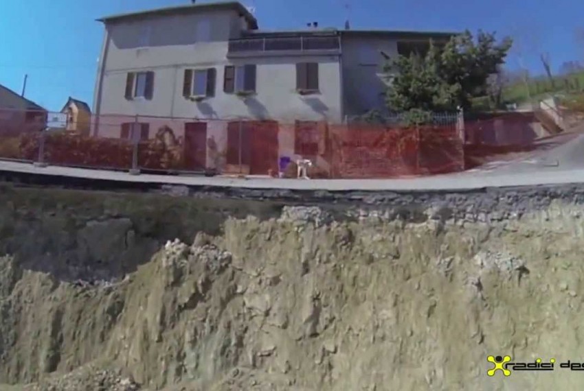 Radici Design - Drone video - Frana di Boschetto di Tizzano Val Parma